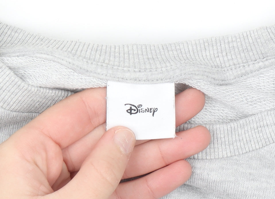 Disney Tu Women Grey Mickey & Minnie Sweatshirt Size 14 Pullover