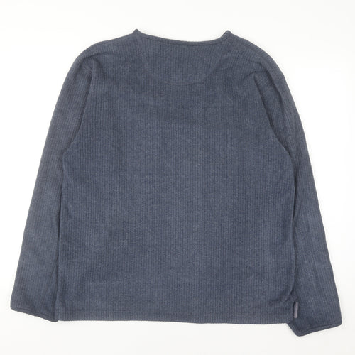 Maine New England Men’s Blue V-Neck Pullover Jumper Size S