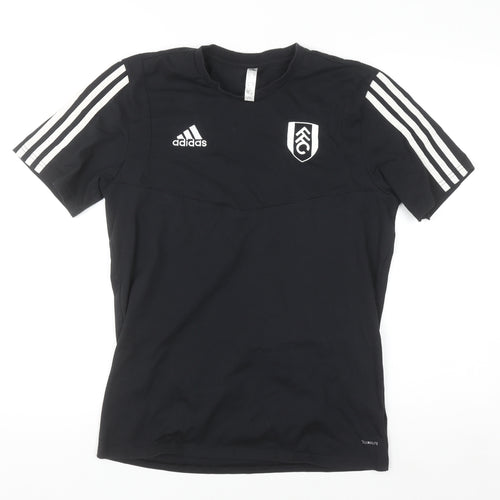 Adidas Men’s Black Fulham FC Climalite Short Sleeve Sports T-Shirt Size S