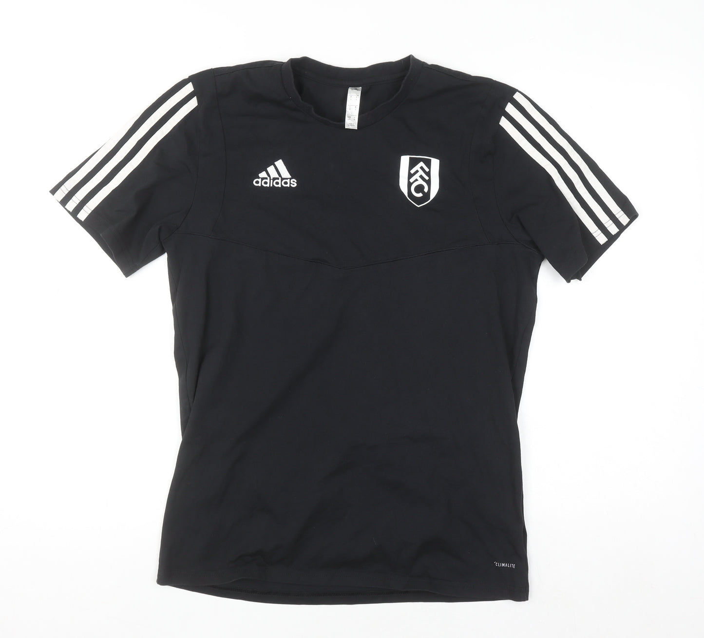 Adidas Men’s Black Fulham FC Climalite Short Sleeve Sports T-Shirt Size S