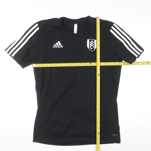 Adidas Men’s Black Fulham FC Climalite Short Sleeve Sports T-Shirt Size S