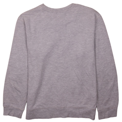 Champion Men's Grey Logo Crew Neck Fleece Sweatshirt Size M