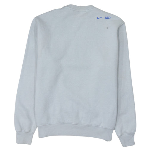 Nike Men's Grey AIR Logo Crew Neck Sweatshirt Size M