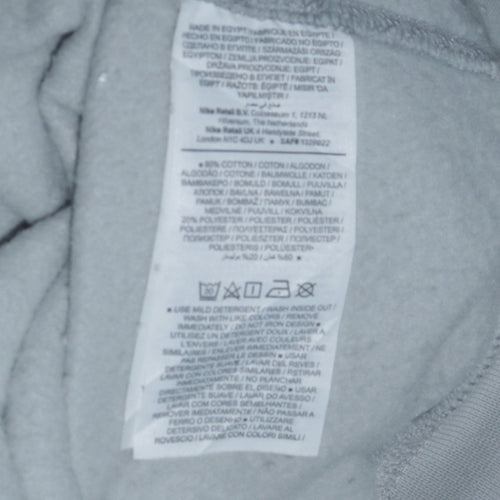 Nike Men's Grey AIR Logo Crew Neck Sweatshirt Size M