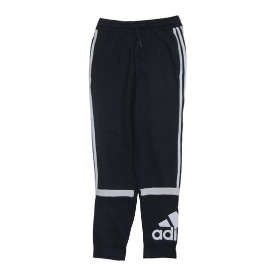 Adidas Mens Black Small Jogger Sweatpants with Side Stripe