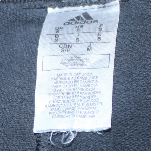 Adidas Mens Black Small Jogger Sweatpants with Side Stripe