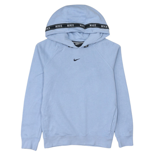 Nike Womens Light Blue XS Pullover Hoodie 80% Cotton Sweatshirt