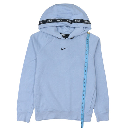 Nike Womens Light Blue XS Pullover Hoodie 80% Cotton Sweatshirt
