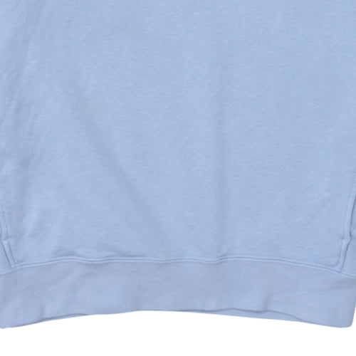 Nike Womens Light Blue XS Pullover Hoodie 80% Cotton Sweatshirt