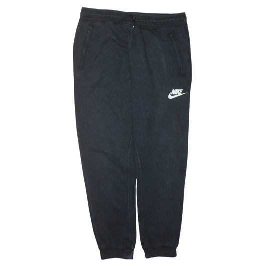 Nike Men’s Black Fleece Jogger Sweatpants Tapered Medium