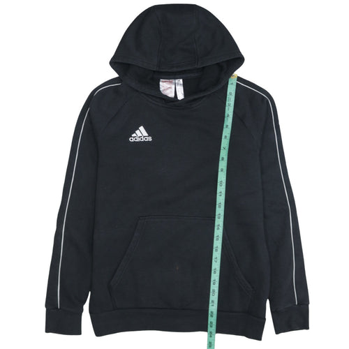 Adidas Boys Black Pullover Hoodie 13-14 Years Sports Fleece Jumper