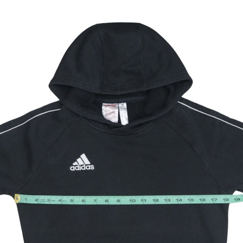 Adidas Boys Black Pullover Hoodie 13-14 Years Sports Fleece Jumper