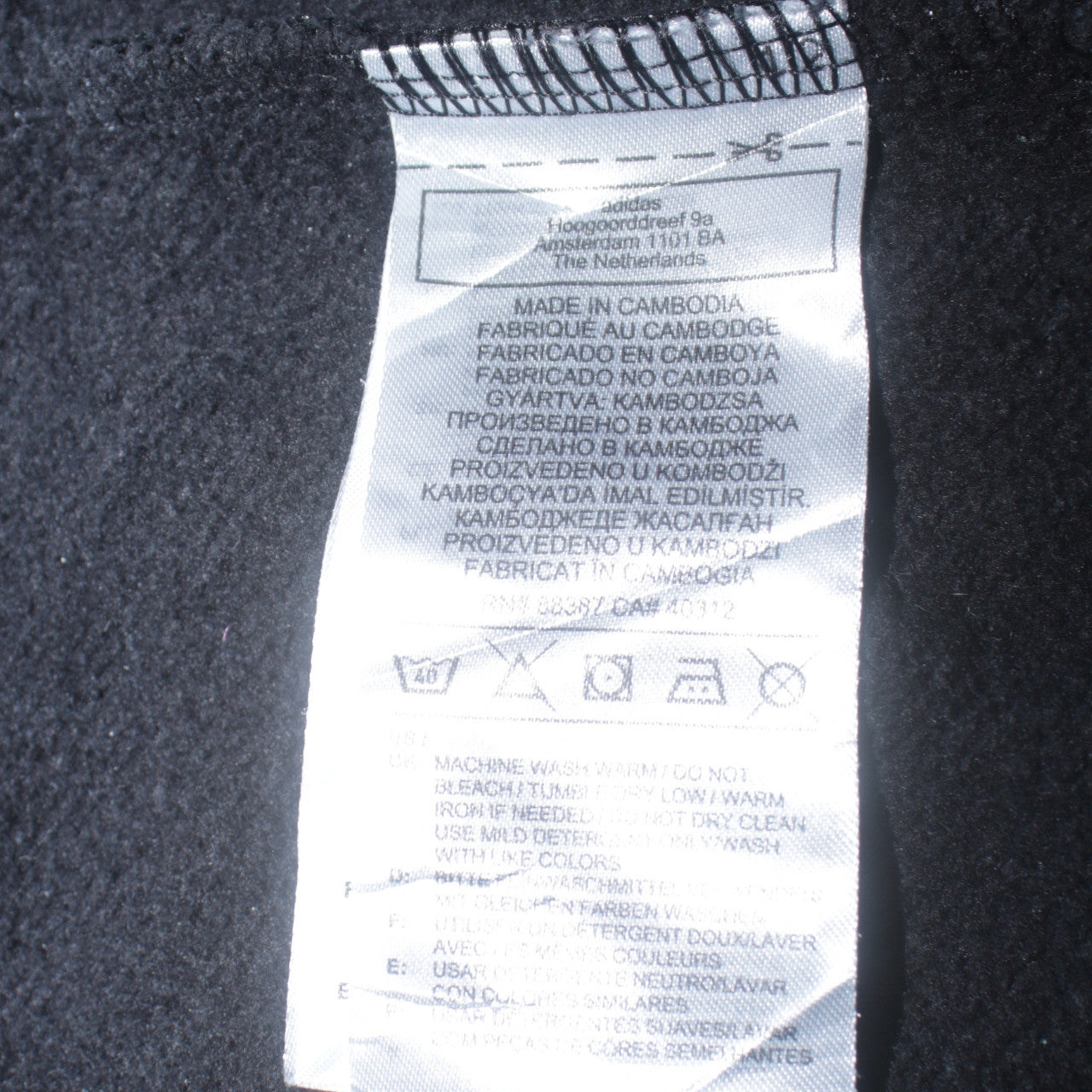 Adidas Boys Black Pullover Hoodie 13-14 Years Sports Fleece Jumper