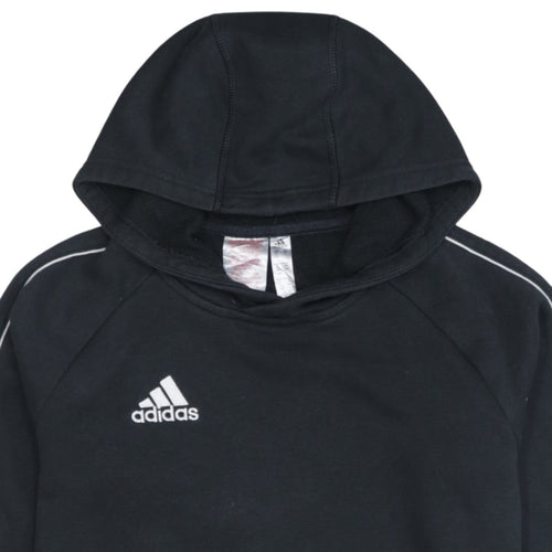 Adidas Boys Black Pullover Hoodie 13-14 Years Sports Fleece Jumper