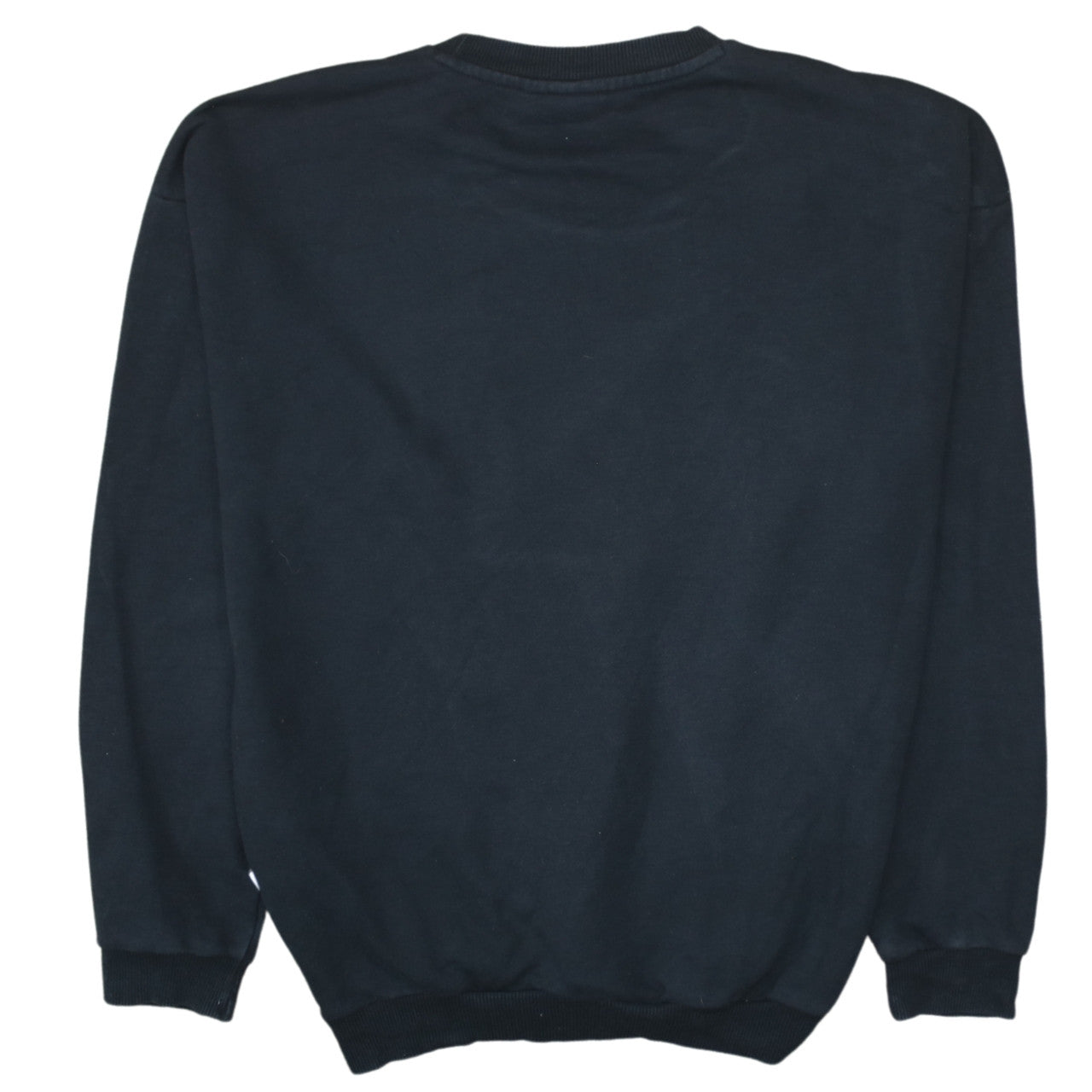 Adidas Women Black Crew Neck Pullover Sweatshirt UK 10 Logo Print