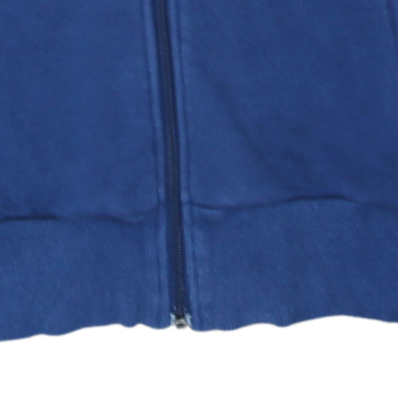 Adidas Women Blue Full Zip Hoodie Sweatshirt Size 8 Retro Logo