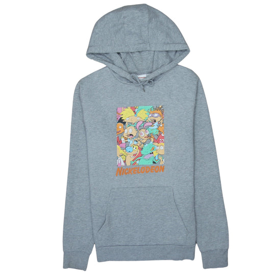 Primark Women’s Grey Nickelodeon Cartoon Print Pullover Hoodie L