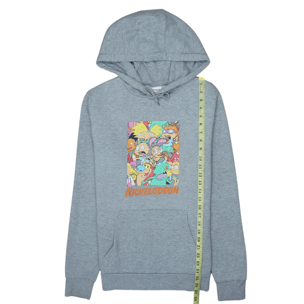 Primark Women’s Grey Nickelodeon Cartoon Print Pullover Hoodie L