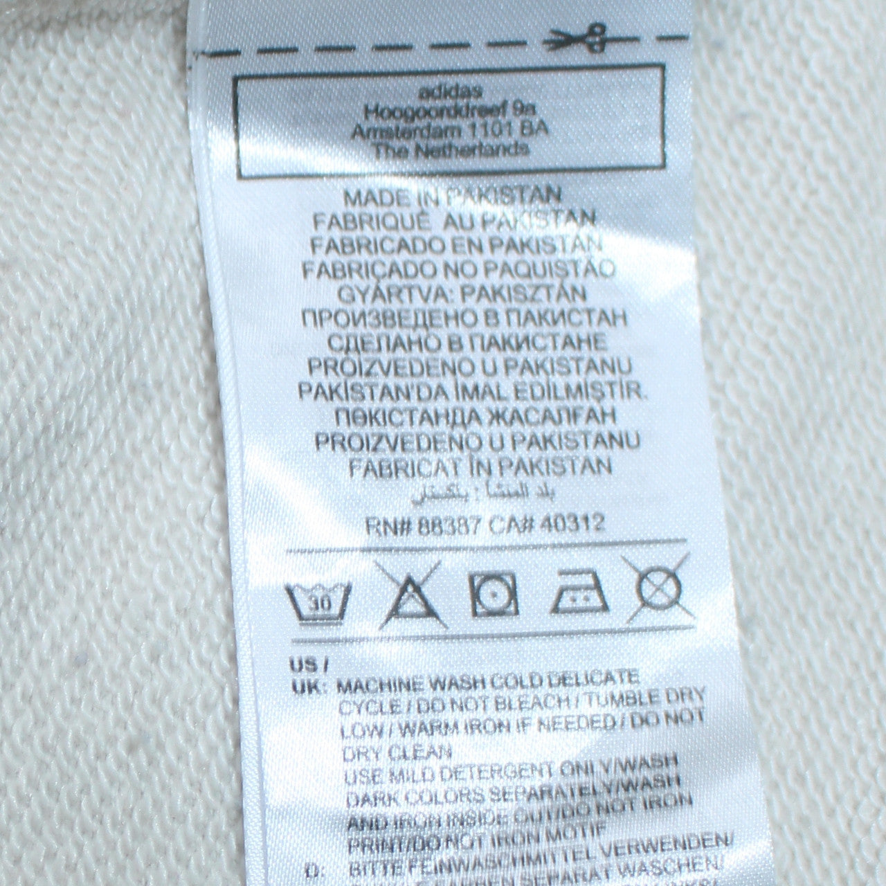 Adidas Womens White Crew Neck Pullover Sweatshirt L Logo Athletic League