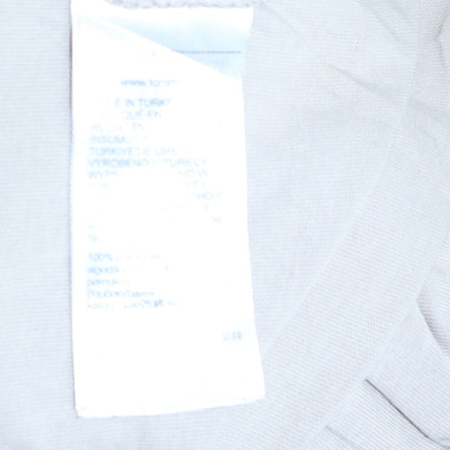 Tommy Jeans Men's Beige Cotton Logo T-Shirt Size S