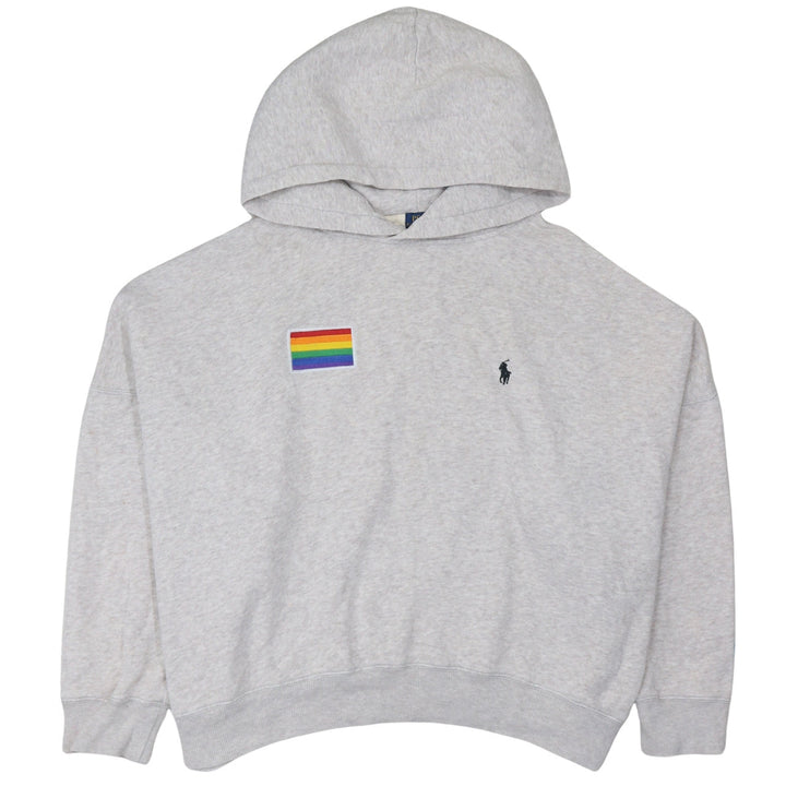 Polo Ralph Lauren Men’s Grey XL Pullover Hoodie Pride Embroidered Logo