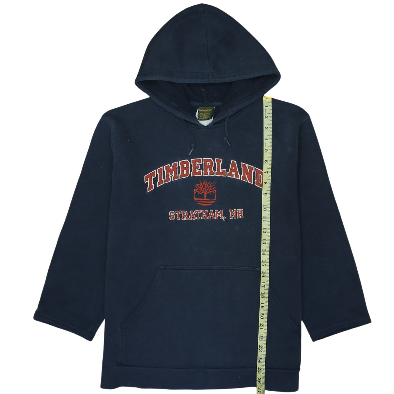 Timberland Women's Navy Pullover Hoodie Size S Cotton Blend Graphic Logo