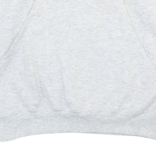 Champion Men's Grey XL Pullover Hoodie with Logo and Pocket