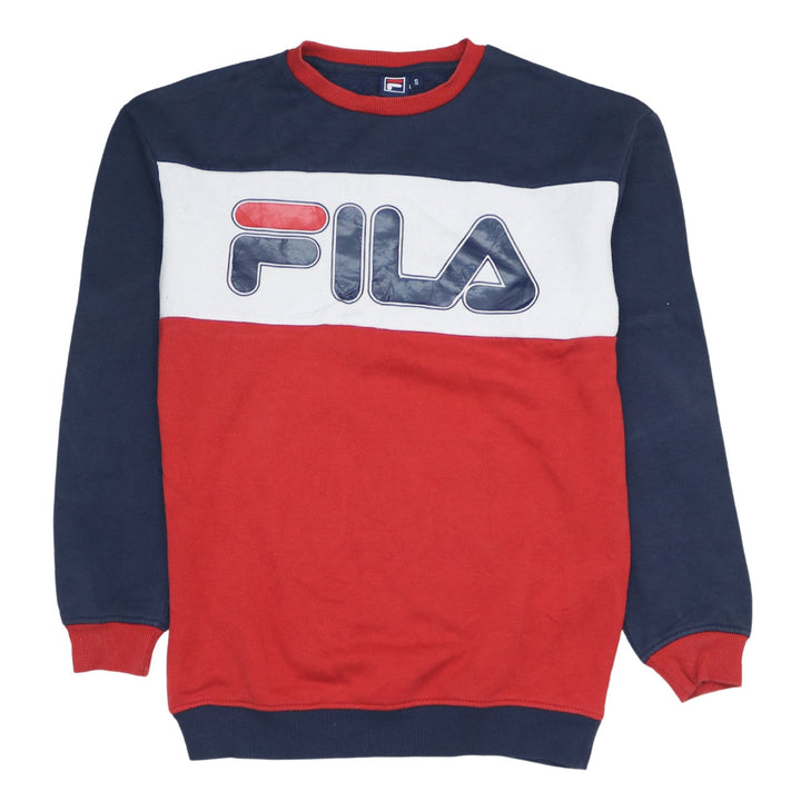Fila Men's Multicoloured Crew Neck Logo Sweatshirt Size S