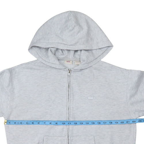 Levi's Women's Grey Full Zip Hoodie Size S Cotton Blend Casual