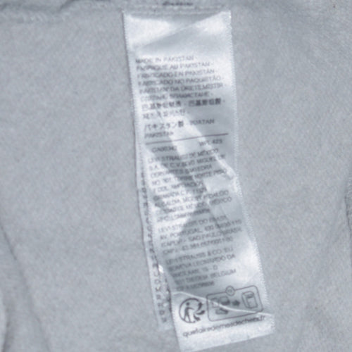 Levi's Women's Grey Full Zip Hoodie Size S Cotton Blend Casual