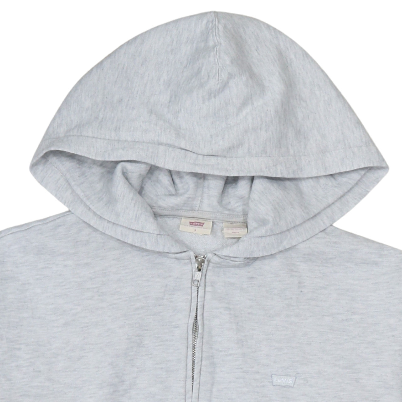 Levi's Women's Grey Full Zip Hoodie Size S Cotton Blend Casual