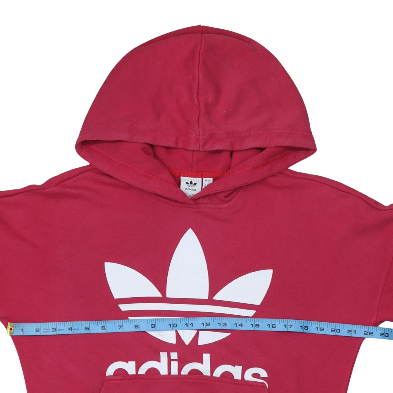 Adidas Womens Pink Hoodie XS Pullover Logo Hooded Sweatshirt