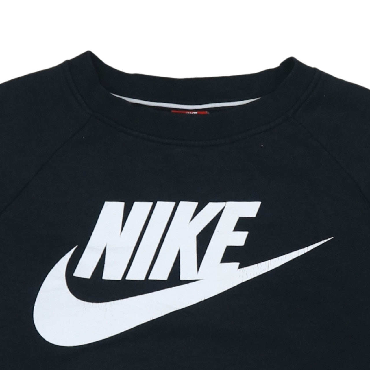Nike Women's Black Medium Pullover Sweatshirt with Logo Print