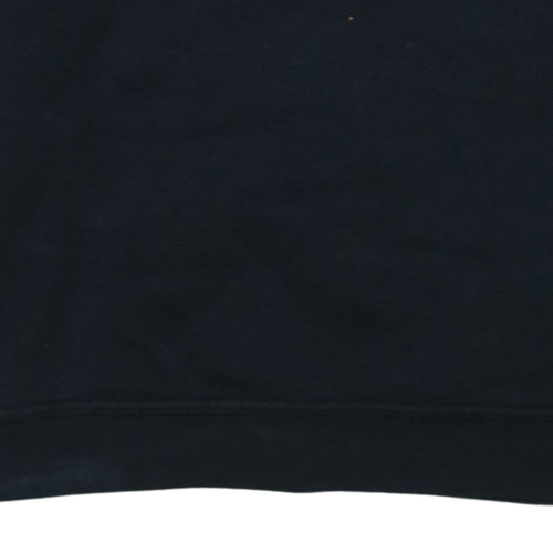 Nike Women's Black Medium Pullover Sweatshirt with Logo Print