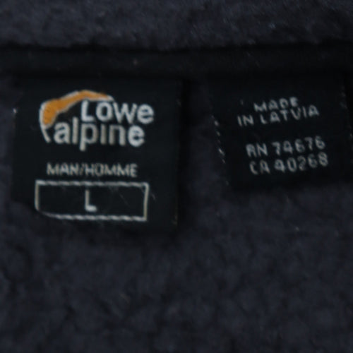 Lowe Alpine Men's Black Fleece Full Zip Jacket Size L