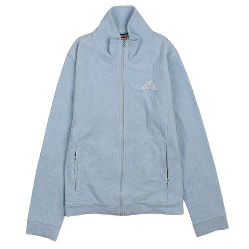 Kappa Women Blue Fleece Full Zip Jacket Size L