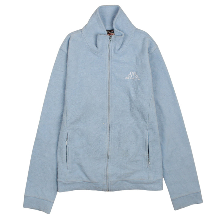 Kappa Women Blue Fleece Full Zip Jacket Size L