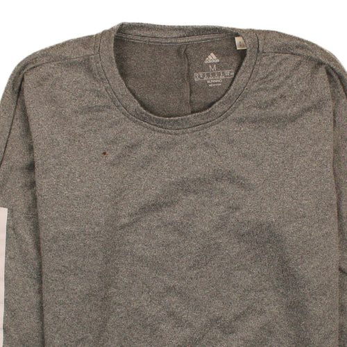 Adidas Mens Grey Medium Crew Neck Running Sweatshirt