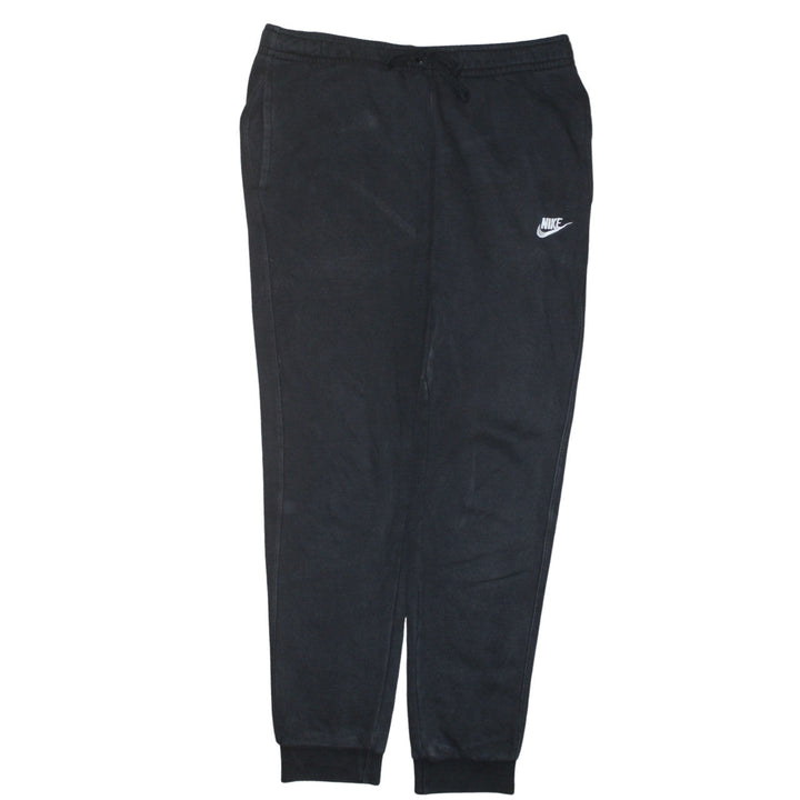 Nike Men's Black Medium Jogger Sweatpants with Elastic Drawstring Waist