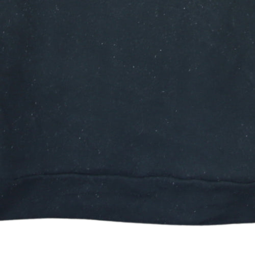 adidas Men's Black Small Crew Neck Pullover Sweatshirt