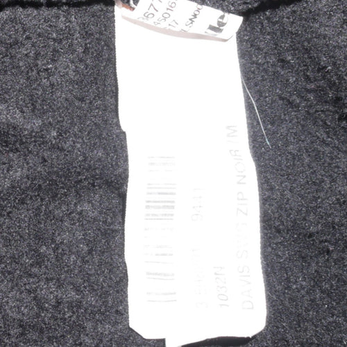 Ellesse Womens Black Full Zip Hoodie Medium Cotton Blend Sportswear