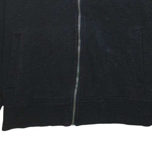 Ellesse Womens Black Full Zip Hoodie Medium Cotton Blend Sportswear