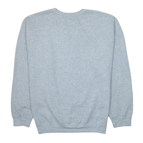 PrettyLittleThing Unisex Grey California Crew Neck Sweatshirt S