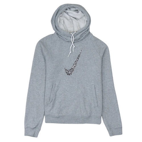 Nike Men's Grey Pullover Hoodie M Sports Fleece Sweatshirt