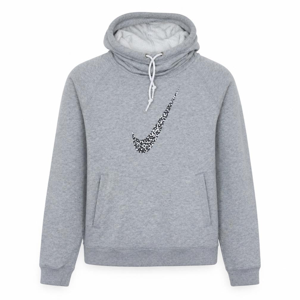 Nike Men's Grey Pullover Hoodie M Sports Fleece Sweatshirt