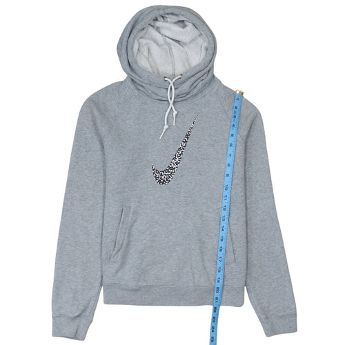 Nike Men's Grey Pullover Hoodie M Sports Fleece Sweatshirt