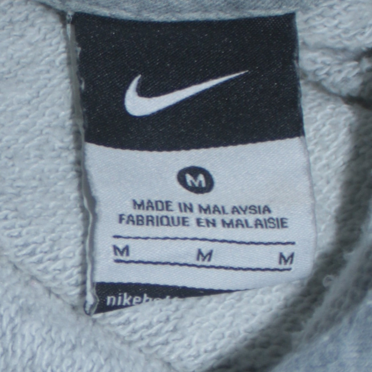 Nike Men's Grey Pullover Hoodie M Sports Fleece Sweatshirt