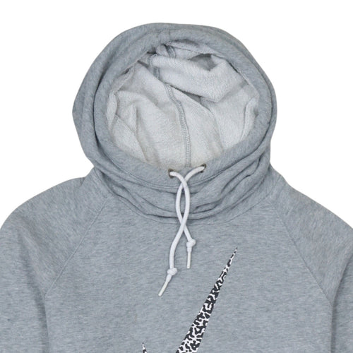 Nike Men's Grey Pullover Hoodie M Sports Fleece Sweatshirt