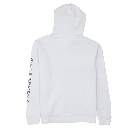 Hollister Men’s White Pullover Graphic Hoodie M Regular Fit