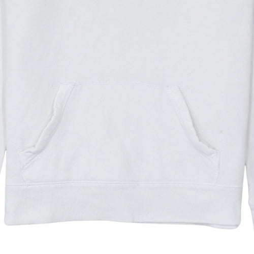 Hollister Men’s White Pullover Graphic Hoodie M Regular Fit